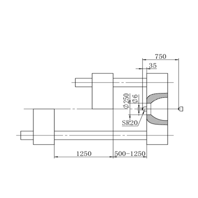 Boîte à outils de machine de moulage par injection de préformes en PET écope en plastique pièces en plastique 1180-154 SLA1180